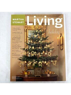 Martha Stewart Living Magazine December 2001 Holiday Christmas Issue Recipe Card